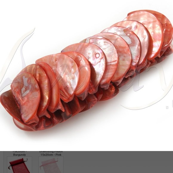 Vintage Abalone Shell Stretchy Statement Bracelet L7 - Picture 2 of 5